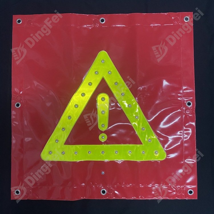 Red Reflective Flashing Led Stop Arrow Board - 